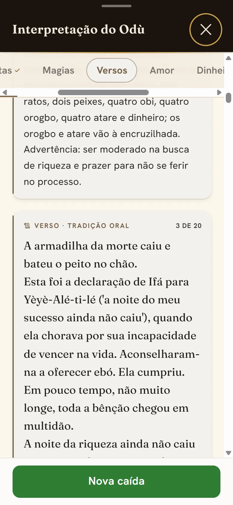 Aba Versos: verso por verso, com interpretação