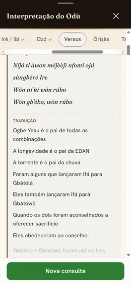 Aba Versos do Odù: versos em yorùbá com tradução e interpretação